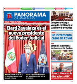 Elard Zavalaga Es El Nuevo Presidente Del Poder Judicial