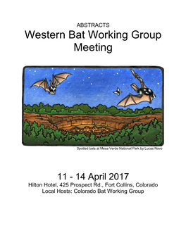 Western Bat Working Group Meeting