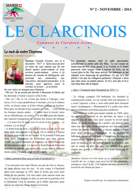 Commune De Clarafond-Arcine Ménagers (Déchets Verts Et Ordures Ménagères)