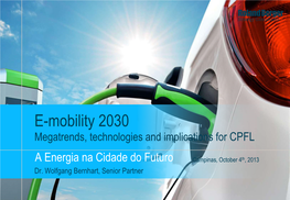 Mobility 2025 and Beyond Megatrends, Technologies and Implications For