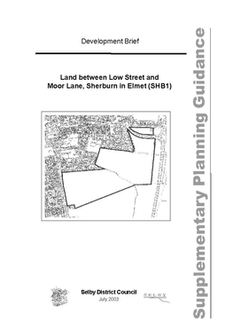 Land Between Low Street and Moor Lane, Sherburn in Elmet (SHB/1)