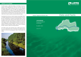 Data and Facts Ty Increases Significantly and the Surrounding Landscape Is Accordin- Gly More Characterized by Urbanism and Industrial Activity