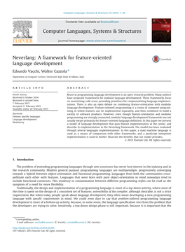 A Framework for Feature-Oriented Language Development