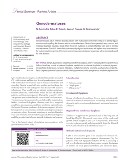 Genodermatoses