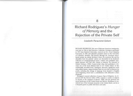 Richard Rodriguez's Hunger of Memory