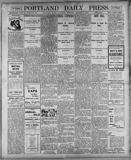 Portland Daily Press: January 5, 1901