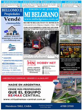 Diario Mi Belgrano Julio