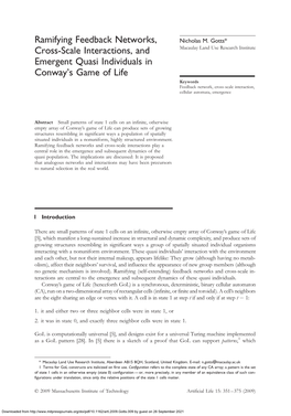 Ramifying Feedback Networks, Cross-Scale Interactions, And