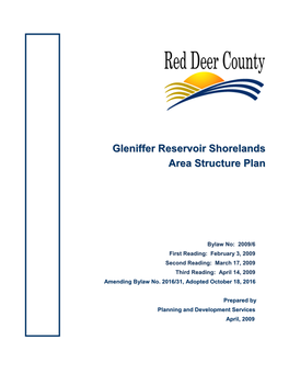 Gleniffer Reservoir Shorelands Area Structure Plan