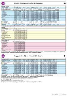 241 Rastatt - Niederbühl - Förch - Kuppenheim