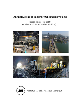 Annual Listing of Federally Obligated Projects