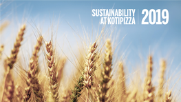 Sustainability in Kotipizza 2019 Report