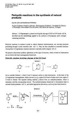 Pericyclic Reactions in the Synthesis of Natural Products 9