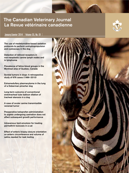 The Canadian Veterinary Journal La Revue Vétérinaire Canadienne