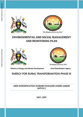 Environmental and Social Management and Monitoring Plan