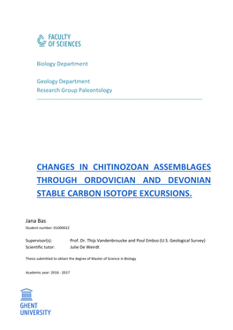 Changes in Chitinozoan Assemblages Through Ordovician and Devonian Stable Carbon Isotope Excursions