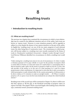 Resulting Trusts