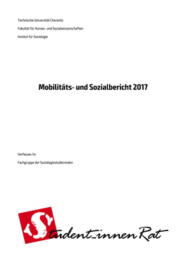 Mobilitäts- Und Sozialbericht 2017