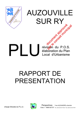 Rapport De Présentation - Page 1