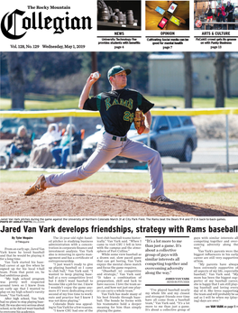 Jared Van Vark Develops Friendships, Strategy with Rams Baseball