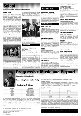 Select Progressive Music and Beyond