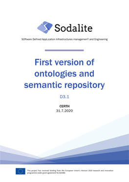 First Version of Ontologies and Semantic Repository