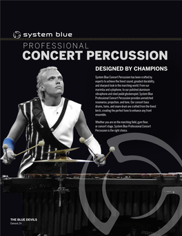 Concert Percussion Designed by Champions