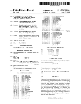 United States Patent (10) Patent No.: US 9,359,599 B2 Liu Et Al