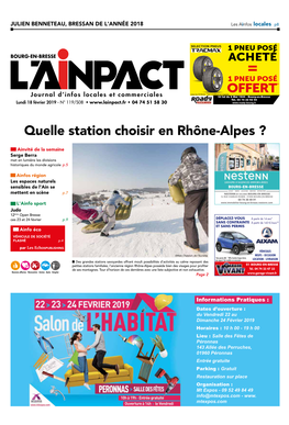 Quelle Station Choisir En Rhône-Alpes ?AUTOMOBILES