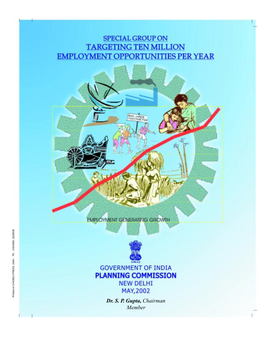 Special Group on Targeting Ten Million Employment Opportunities Per Year Over the Tenth Plan Period