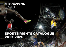 Sports Right Catalogue 2019-2020