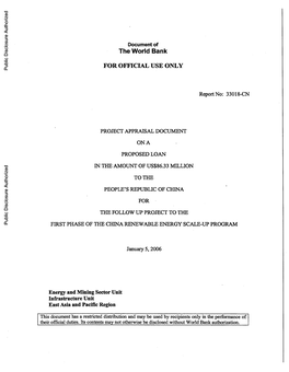 World Bank Document