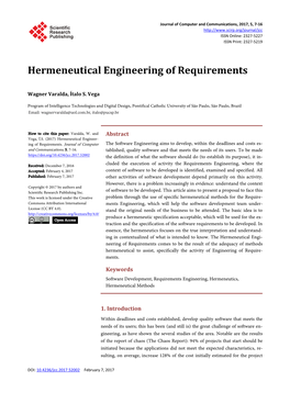 Hermeneutical Engineering of Requirements