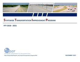 Statewide Transportation Improvement Program Ffy 2018