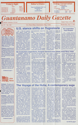 U.S. Stance Shifts on Yugoslavia No Cooperation Re from Hussein AP - the U.S