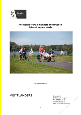 Accessible Tours in Flanders and Brussels Tailored to Your Needs