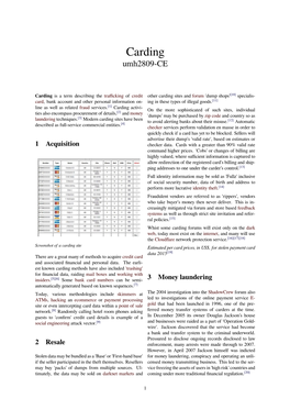 Carding Umh2809-CE