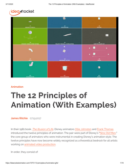 The 12 Principles of Animation (With Examples) - Idearocket