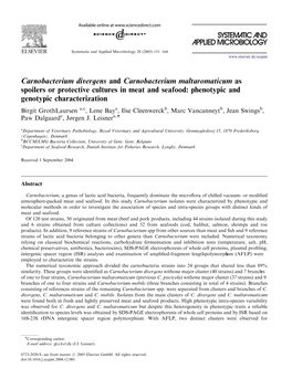 Carnobacterium Divergens and Carnobacterium.Pdf