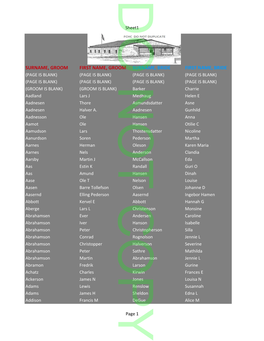 County Marriage Index 1858-1900