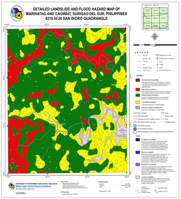 Detailed Landslide and Flood Hazard Map of Marihatag and Cagwait