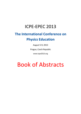 Book of Abstracts