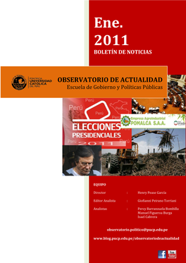 OBSERVATORIO DE ACTUALIDAD Escuela De Gobierno Y Políticas Públicas