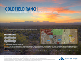 Goldfield Ranch ±2,352 Acres Available | Just East of Scottsdale in Maricopa County, Arizona