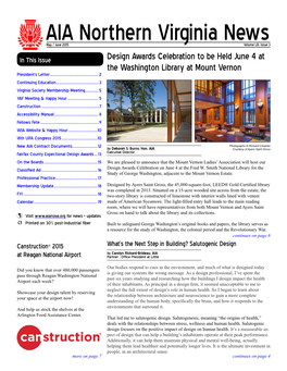 AIA Northern Virginia News May / June 2015 Volume LIII, Issue 3