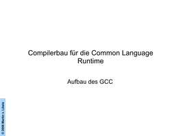 Compilerbau Für Die Common Language Runtime