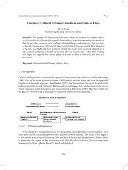 Cinematic Cultural Diffusion: American and Chinese Films