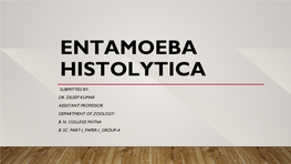 Entamoeba Histolytica