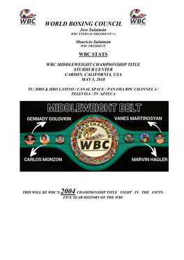 Wbc´S Lightweight World Champions