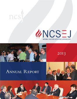 2013 Annual Report | 3 REFLECTIONS by ALEXANDER SMUKLER, PRESIDENT